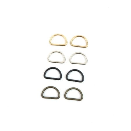 Półkole / uchwyt kolor srebrny 20 mm