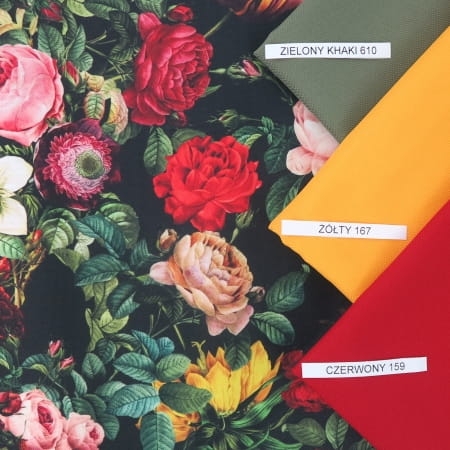 TKANINA WODOODPORNA Czerwone róże na czarnym.jpg