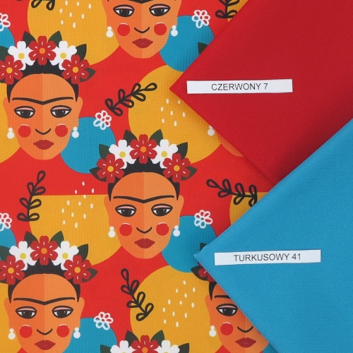 TKANINA WODOODPORNA Meksykański wzór - dziewczyna
