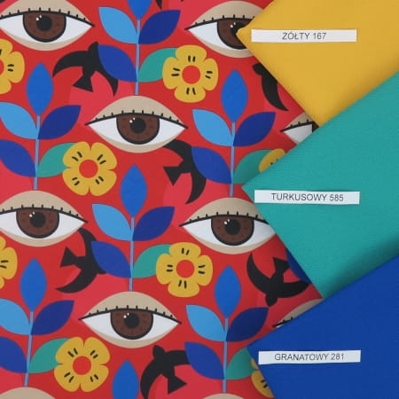 TKANINA WODOODPORNA Meksykański wzór - oczy.jpg