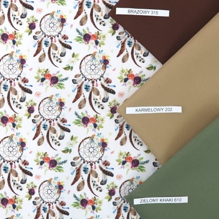 TKANINA WODOODPORNA Łapacze małe boho na białym.jpg