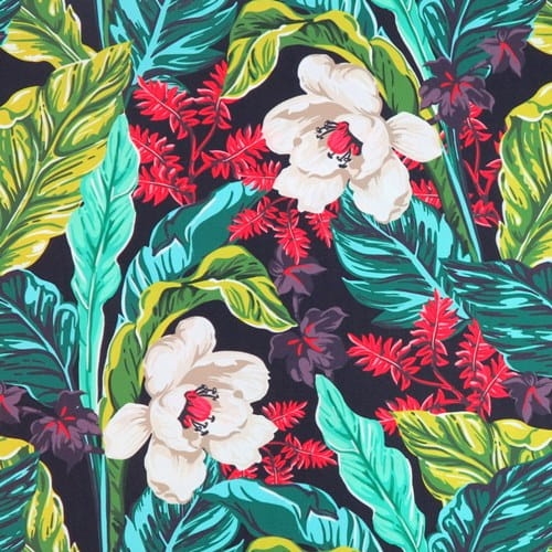 TKANINA WODOODPORNA Kwiaty z czerwonymi gałązkami