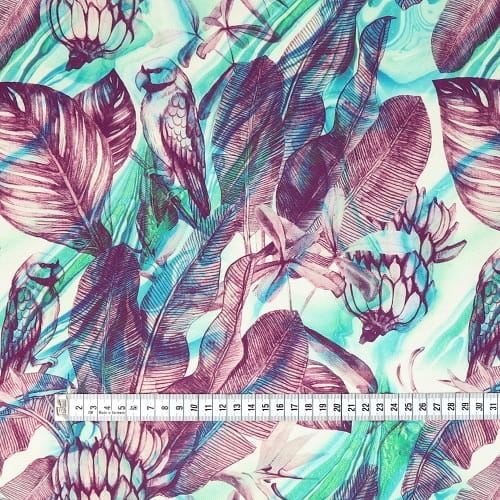 TKANINA WODOODPORNA Drzewo bananowca fioletowe 2.JPG