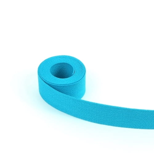 Taśma nośna bawełniana 30 mm turkusowa