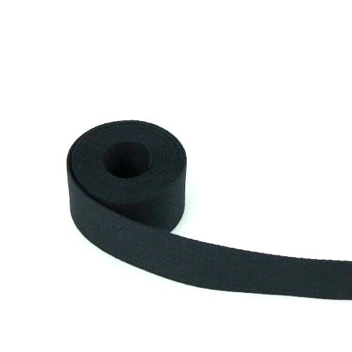 Taśma nośna bawełniana 30 mm czarna