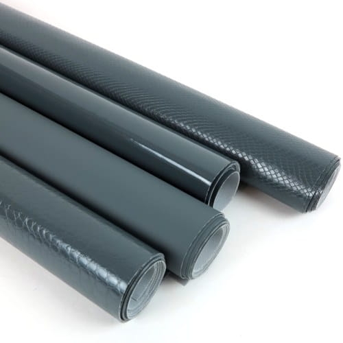 Ekoskóra kaletnicza lakierowana kolor szary ciemny