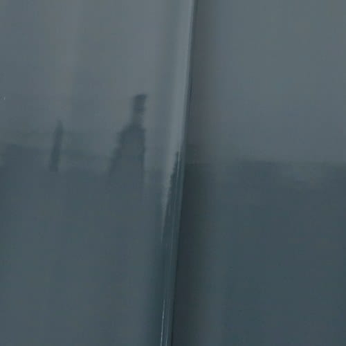 Ekoskóra kaletnicza lakierowana kolor szary ciemny