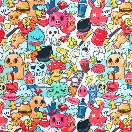 TKANINA WODOODPORNA Kreskówka