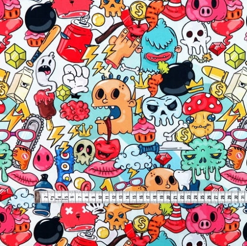 TKANINA WODOODPORNA Kreskówka