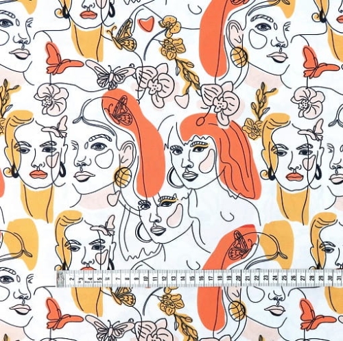 TKANINA WODOODPORNA Kobiece twarze