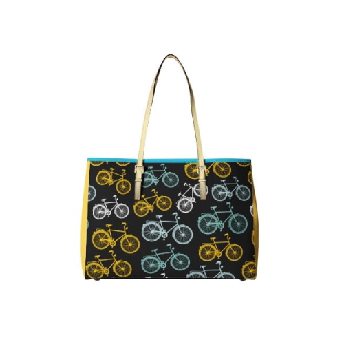 TKANINA WODOODPORNA Rowery na czarnym