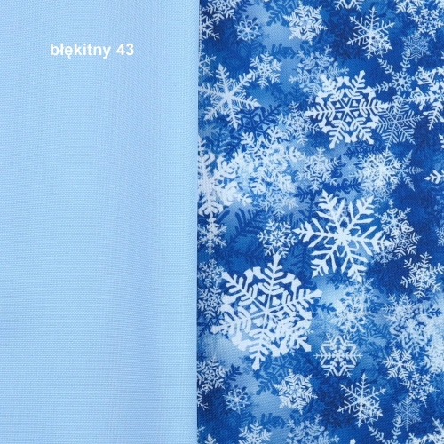 TKANINA WODOODPORNA Śnieżynki