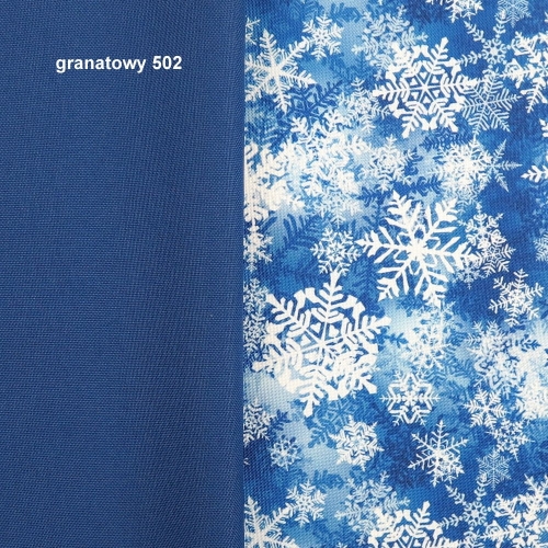 TKANINA WODOODPORNA Śnieżynki