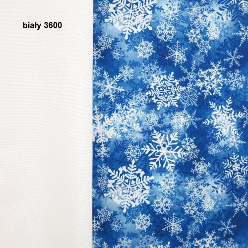 TKANINA WODOODPORNA Śnieżynki