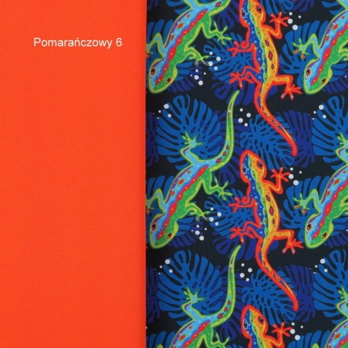 TKANINA WODOODPORNA Tęczowe jaszczurki