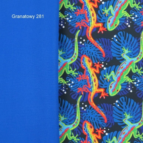 TKANINA WODOODPORNA Tęczowe jaszczurki