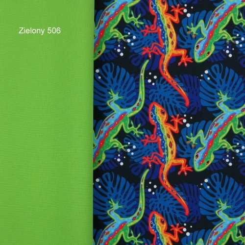 TKANINA WODOODPORNA Tęczowe jaszczurki