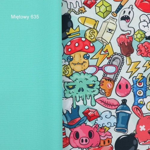 TKANINA WODOODPORNA Kreskówka