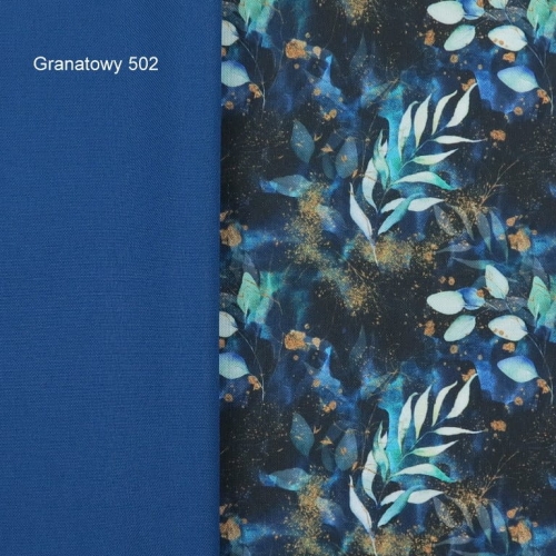 TKANINA WODOODPORNA Bajkowe gałązki niebieskie