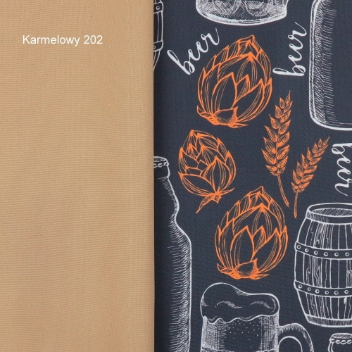 TKANINA WODOODPORNA Kufle z chmielem