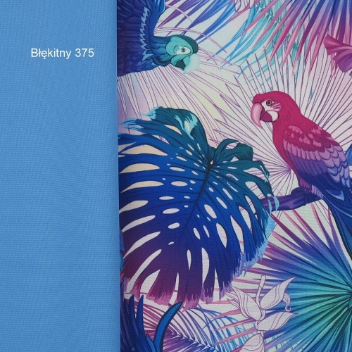 TKANINA WODOODPORNA Papugi – fluo