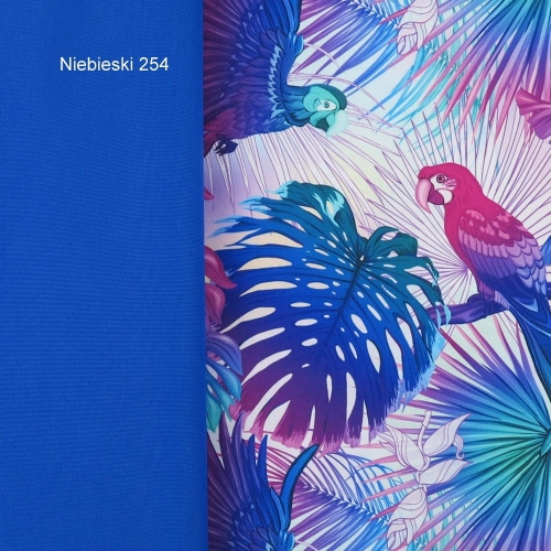 TKANINA WODOODPORNA Papugi – fluo