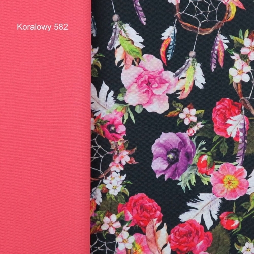 TKANINA WODOODPORNA Kwiatowe łapacze snów