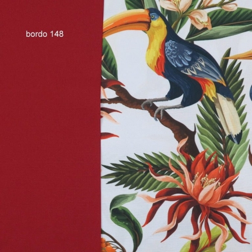 TKANINA WODOODPORNA Ptaki egzotyczne na jasnym tle