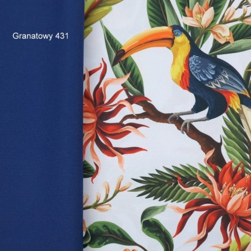 TKANINA WODOODPORNA Ptaki egzotyczne na jasnym tle