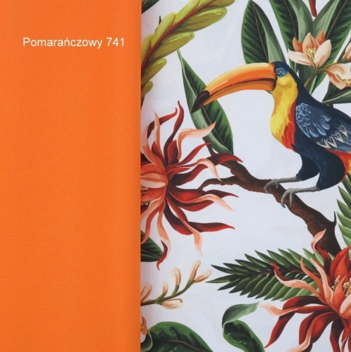 TKANINA WODOODPORNA Ptaki egzotyczne na jasnym tle