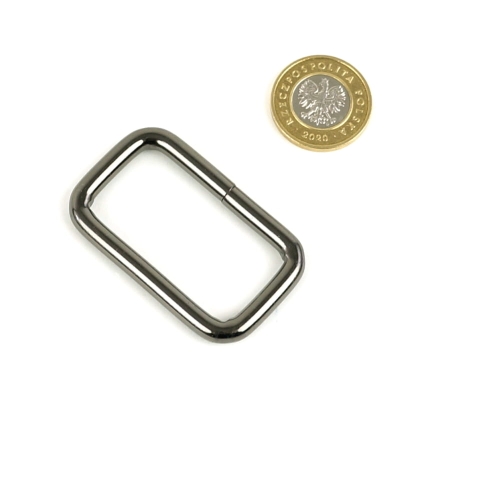 Prostokąt/uchwyt 38 mm kolor czarny