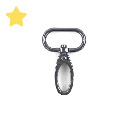 Karabińczyk 25 mm kolor czarny