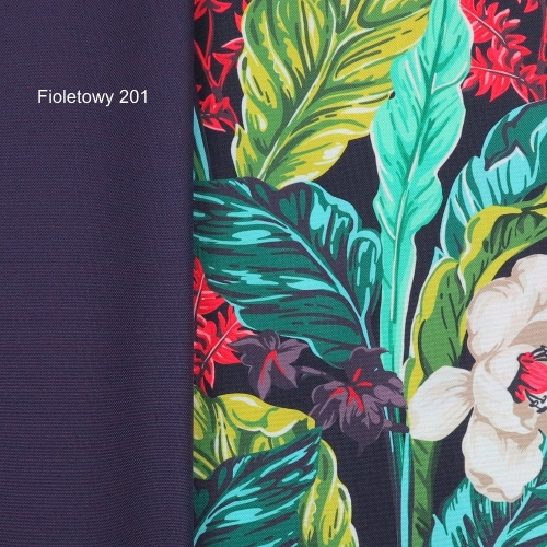 TKANINA WODOODPORNA Kwiaty z czerwonymi gałązkami