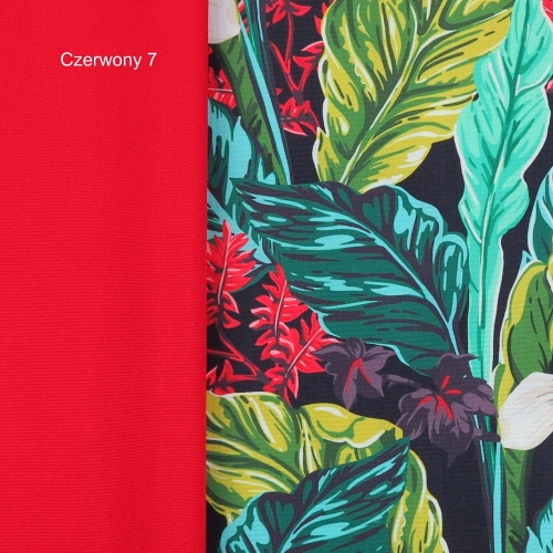 TKANINA WODOODPORNA Kwiaty z czerwonymi gałązkami