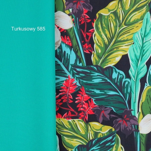 TKANINA WODOODPORNA Kwiaty z czerwonymi gałązkami