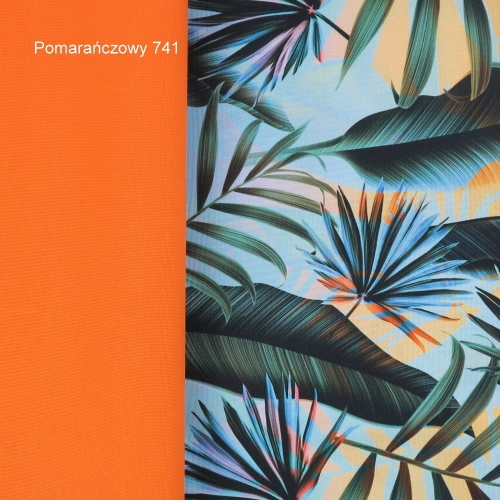 TKANINA WODOODPORNA Palmy na błękitnym tle