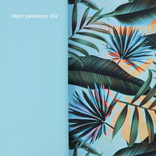 TKANINA WODOODPORNA Palmy na błękitnym tle