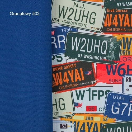 TKANINA WODOODPORNA Tablice rejestracyjne