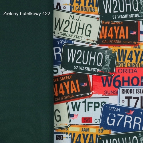 TKANINA WODOODPORNA Tablice rejestracyjne