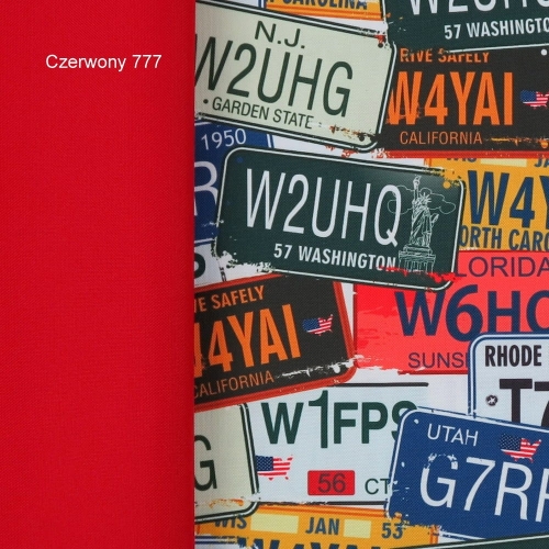 TKANINA WODOODPORNA Tablice rejestracyjne