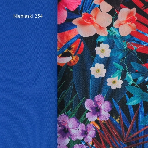 TKANINA WODOODPORNA Liście palmowe z kwiatami