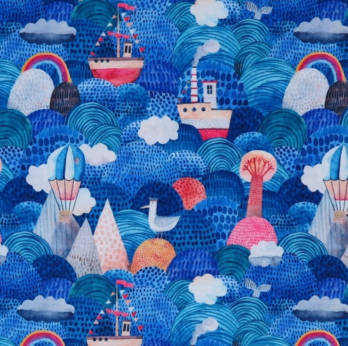 TKANINA WODOODPORNA Statki [6-8]