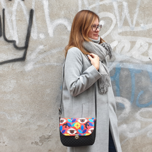 Wykrój - torebka z klapką