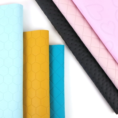 Zestaw X - mix ekoskóra pikowana mniejsze kawałki