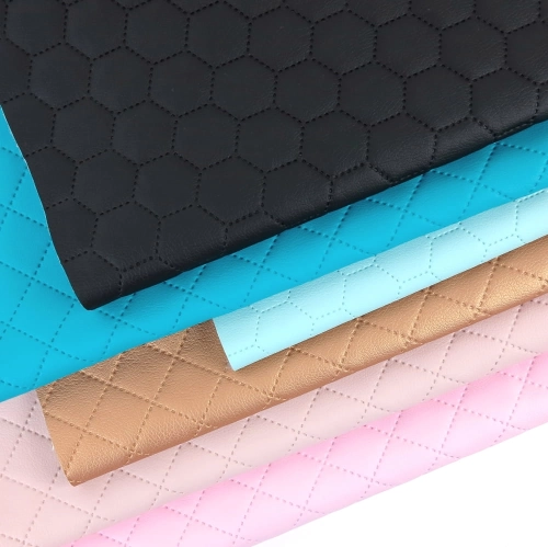 Zestaw X - mix ekoskóra pikowana mniejsze kawałki