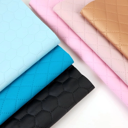 Zestaw X - mix ekoskóra pikowana mniejsze kawałki