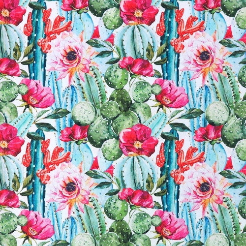 TKANINA WODOODPORNA Kaktusy opuncja