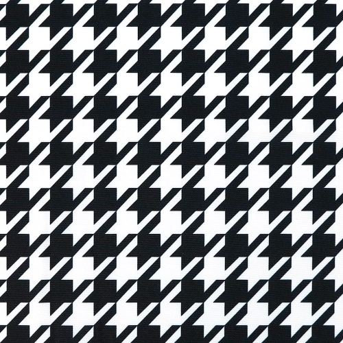 TKANINA WODOODPORNA OXFORD Pepitka czarno-biała [6-8]