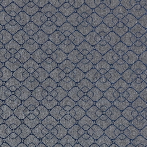 Podszewka żakardowa kwadraty granatowe