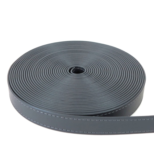 Pasek ekoskóra 25 mm szary ciemny